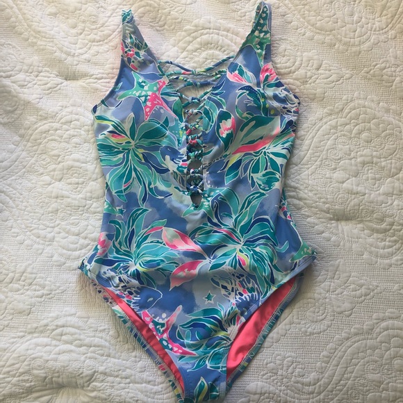 Lilly Pulitzer Other - Worn Once! Lilly Pulitzer Isle Lattice One Piece
